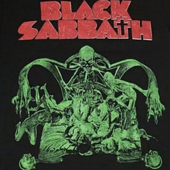 Sabbath Bloody Sabbath Green Print Shirt - Picture 3 of 3